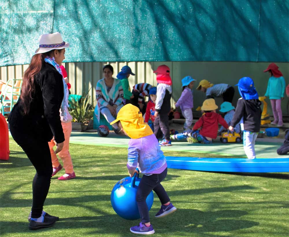 Beverly Montessori children in playground