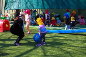 Beverly Montessori kids in playground
